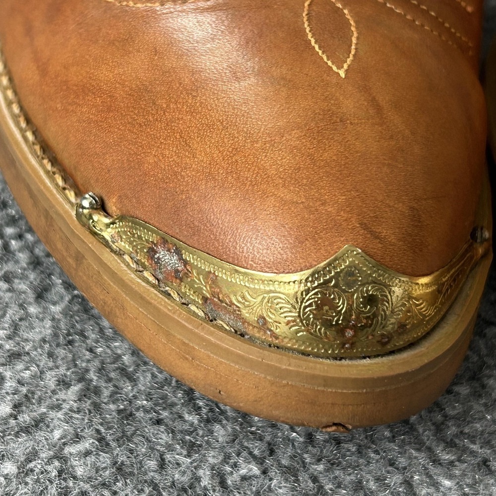 Dingo Boots Mens Size 9.5D Brown Leather Western Cowboy Pointed Toe 585001 - Picture 14 of 16